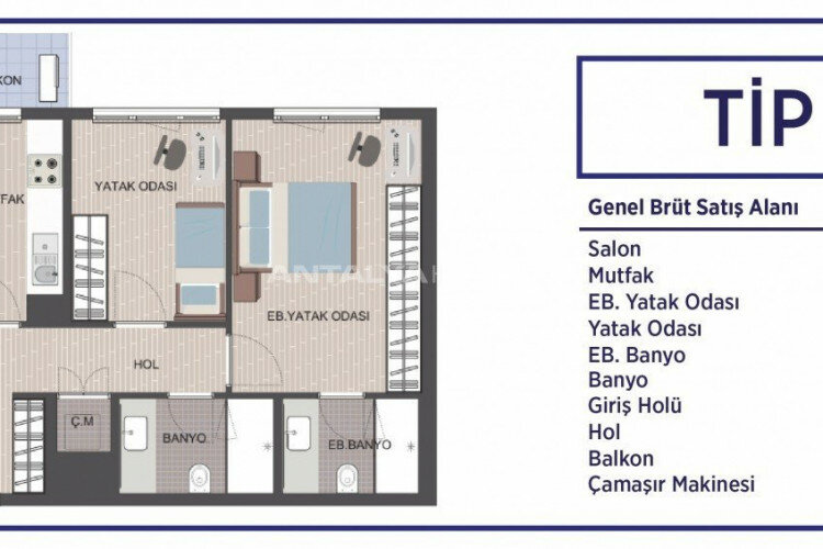 Квартира 4+1 в Стамбуле, Турция | STE-46492