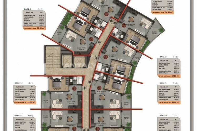 Квартира 3+1 в Анталии, Турция | PBB-45470