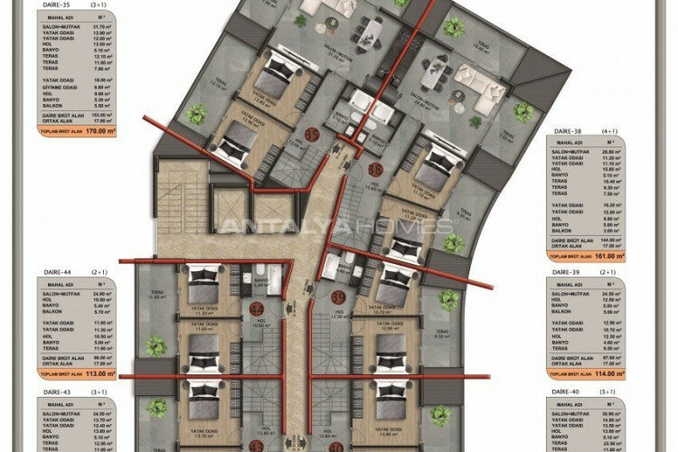 Квартира 3+1 в Анталии, Турция | PBB-45470