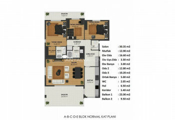 Квартира 5+1 в Бурсе, Турция | PTE-46870