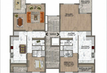 Квартира 3+1 в Бурсе, Турция | STE-46926