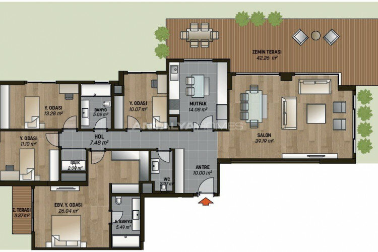 Квартира 6+1 в Стамбуле, Турция | SBB-46439