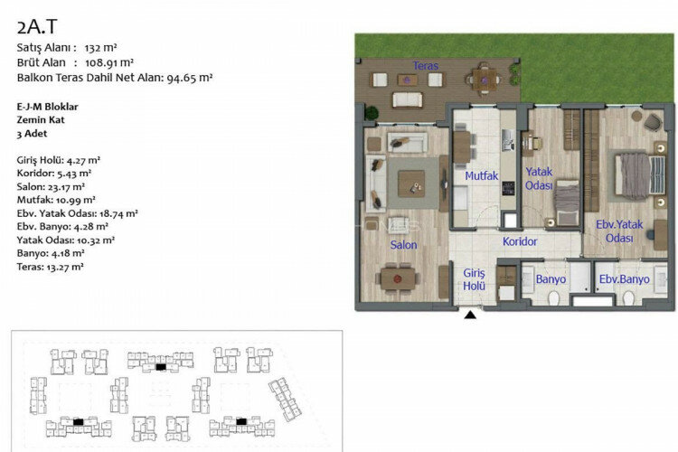Квартира 4+1 в Кепезе, Анталия, Турция | SBB-44851