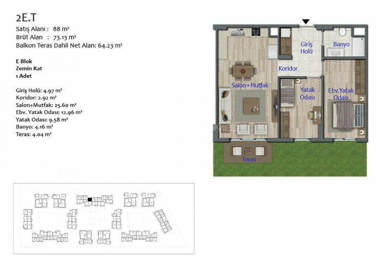 Квартира 4+1 в Кепезе, Анталия, Турция | SBB-44851