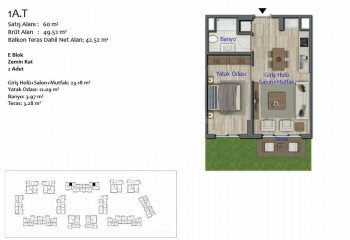 Квартира 4+1 в Кепезе, Анталия, Турция | SBB-44851