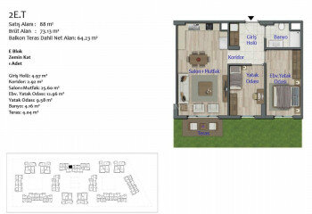 Квартира 4+1 в Кепезе, Анталия, Турция | SBB-44851