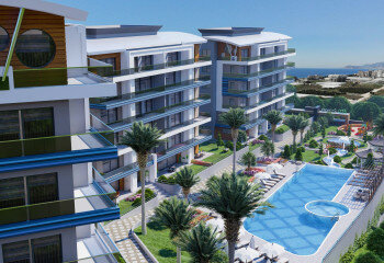 Квартира 1+1 в Каргыджаке, Алания, Турция | STE-44193