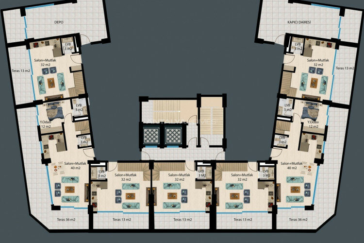 Квартира 2+1 в Анталии, Турция | PBB-45433