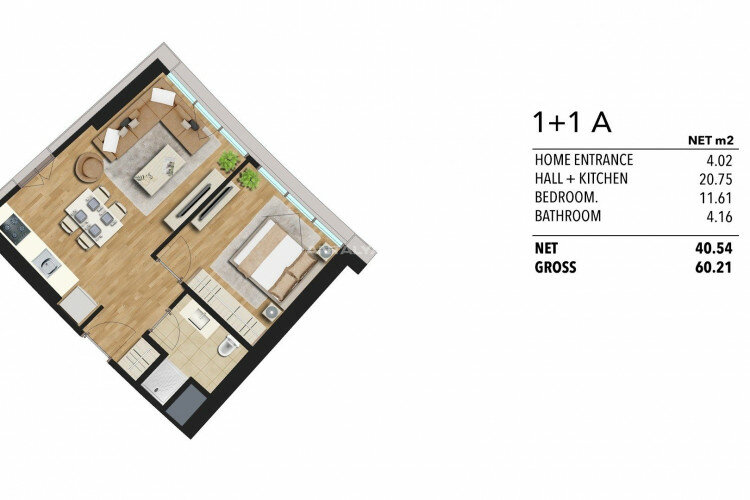 Квартира 1+1 в Малтепе, Стамбул, Турция | PKK-46411