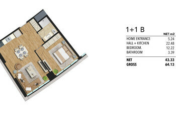 Квартира 1+1 в Малтепе, Стамбул, Турция | PKK-46411