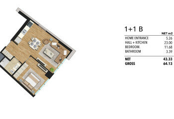 Квартира 1+1 в Малтепе, Стамбул, Турция | PKK-46411