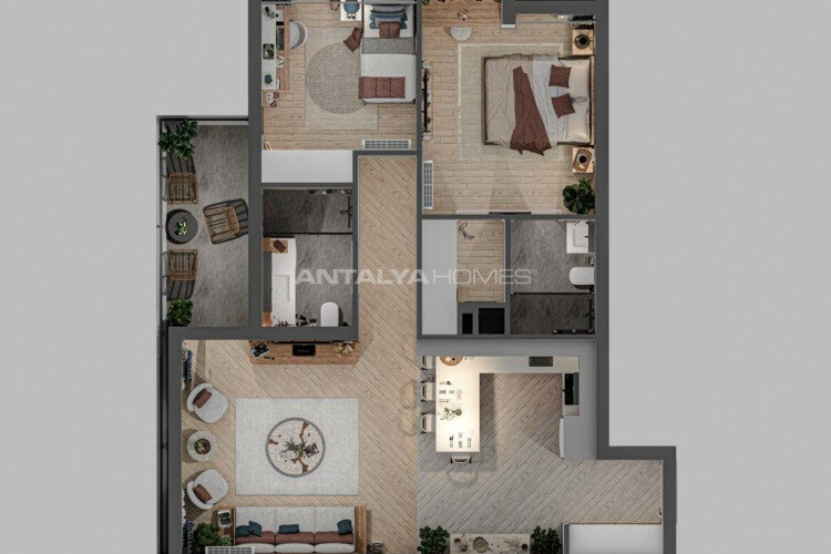 Квартира 2+1 в Анталии, Турция | SBB-45300