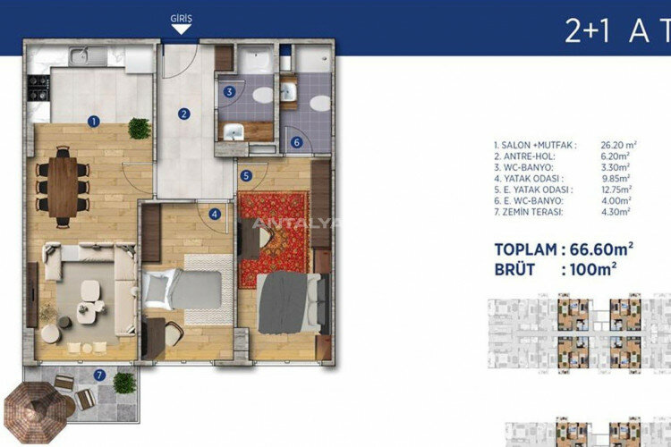 Квартира 5+1 в Стамбуле, Турция | STE-46303