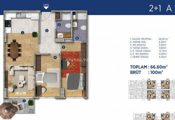 Квартира 5+1 в Стамбуле, Турция | STE-46303