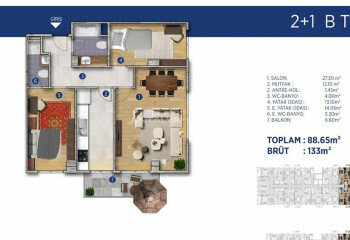 Квартира 5+1 в Стамбуле, Турция | STE-46303