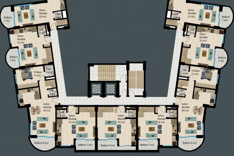 Квартира 1+1 в Анталии, Турция | PBB-45431