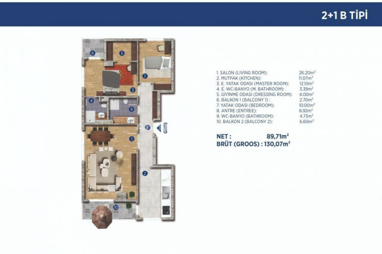 Квартира 3+1 в Стамбуле, Турция | PBB-46508