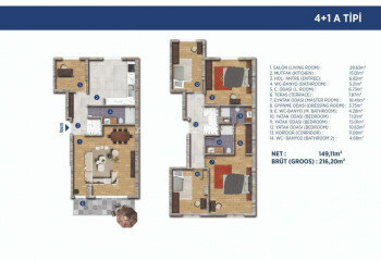 Квартира 3+1 в Стамбуле, Турция | PBB-46508