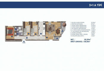 Квартира 3+1 в Стамбуле, Турция | PBB-46508