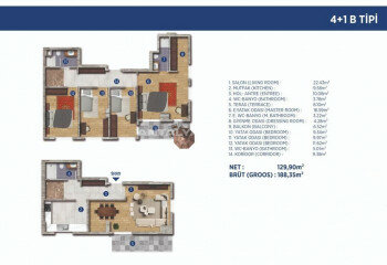 Квартира 3+1 в Стамбуле, Турция | PBB-46508