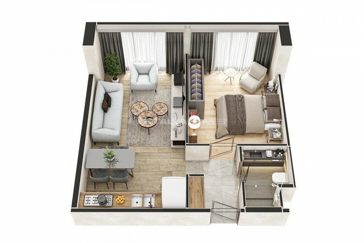 Квартира 2+1 в Стамбуле, Турция | STE-46286