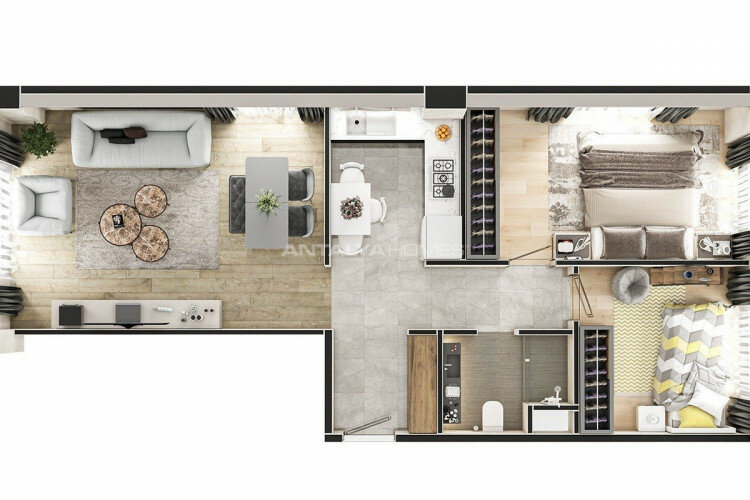 Квартира 2+1 в Стамбуле, Турция | STE-46286