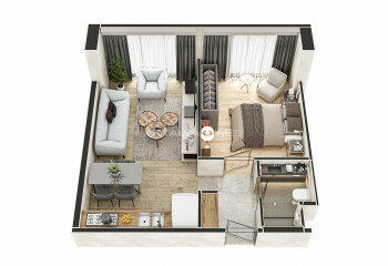 Квартира 2+1 в Стамбуле, Турция | STE-46286