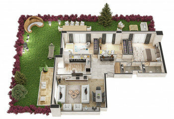 Квартира 2+1 в Стамбуле, Турция | STE-46286