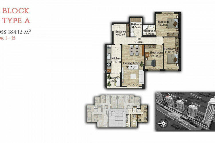 Квартира 3+1 в Стамбуле, Турция | PBB-46087