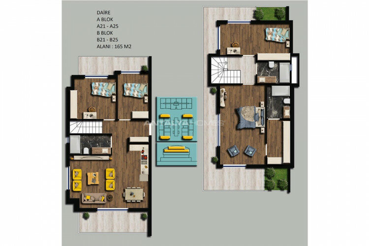 Квартира 2+1 в Коньяалты, Анталия, Турция | SBB-45195