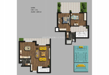 Квартира 2+1 в Коньяалты, Анталия, Турция | SBB-45195