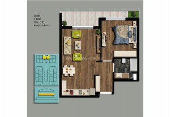 Квартира 2+1 в Коньяалты, Анталия, Турция | SBB-45195