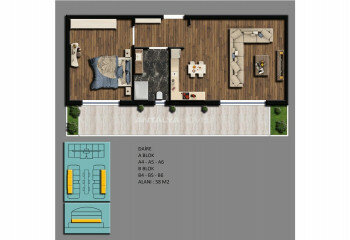 Квартира 2+1 в Коньяалты, Анталия, Турция | SBB-45195