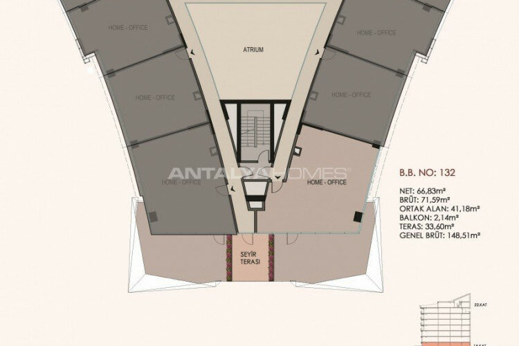 Квартира 1+1 в Стамбуле, Турция | PKK-46488