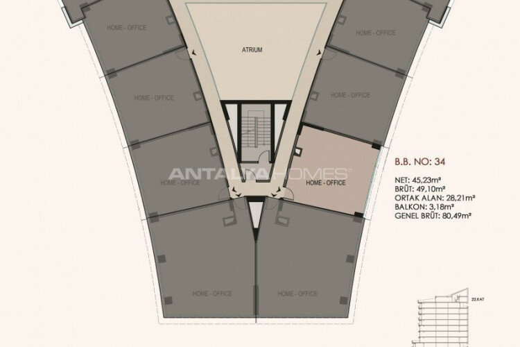 Квартира 1+1 в Стамбуле, Турция | PKK-46488