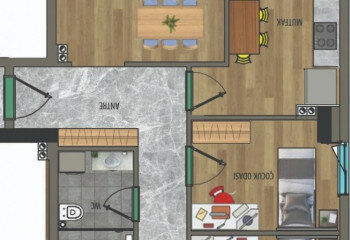 Квартира 3+1 в Кепезе, Анталия, Турция | PTE-35144