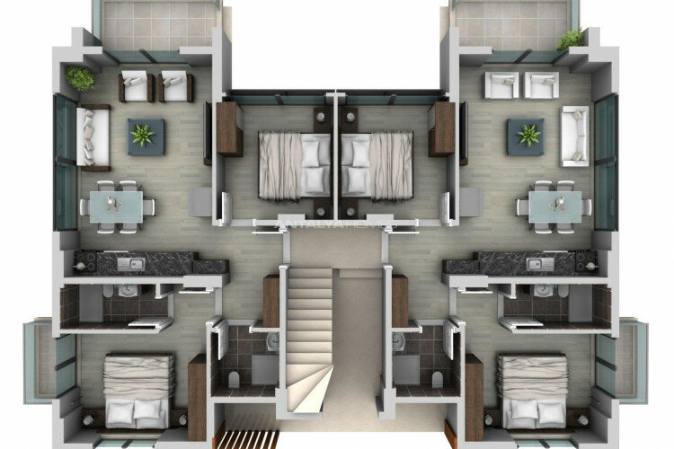 Квартира 4+1 в Мугле, Турция | PTE-45773