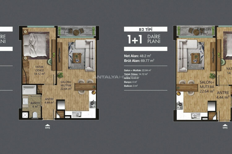 Квартира 2+1 в Ялове, Турция | SBB-46969