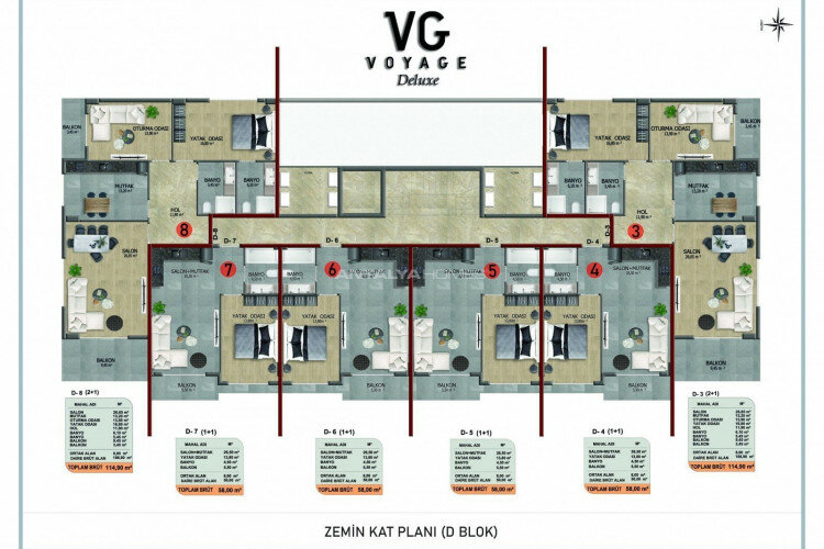 Квартира 3+1 в Анталии, Турция | PKK-45081