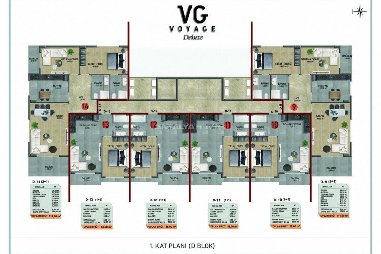 Квартира 3+1 в Анталии, Турция | PKK-45081