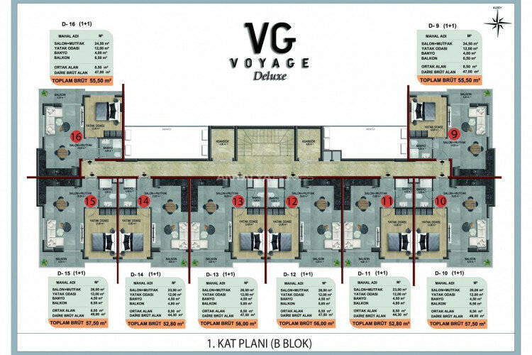 Квартира 3+1 в Анталии, Турция | PKK-45081