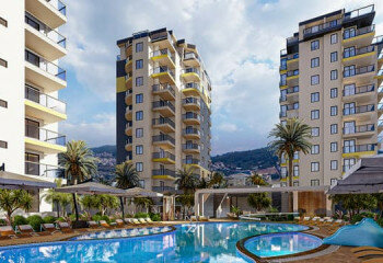 Апартаменты 1+1 в Махмутларе, Алания, Турция 