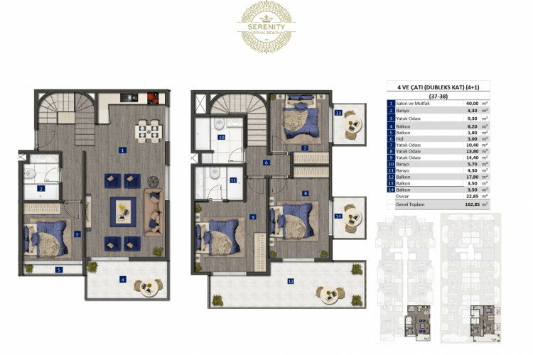 Квартира 1+1 в Оба, Алания, Турция | PBB-24384