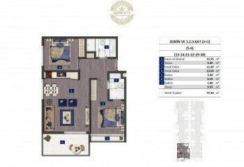 Квартира 1+1 в Оба, Алания, Турция | PBB-24384