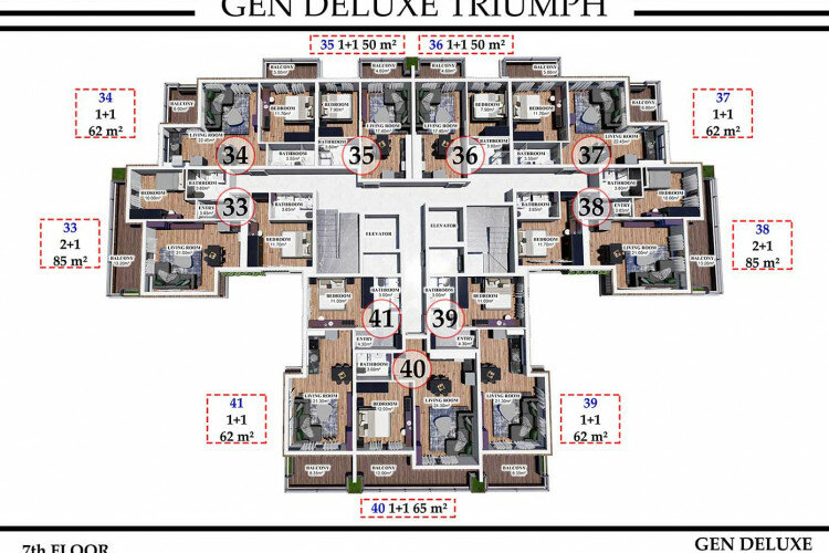 Квартира 1+1 в Алании, Турция | STE-35768