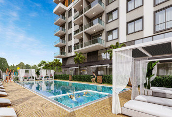 Квартира 1+1 в Махмутларе, Алания, Турция | PBB-44519