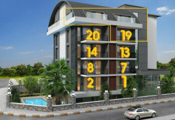 Квартира 1+1 в Алании, Турция | STE-43233