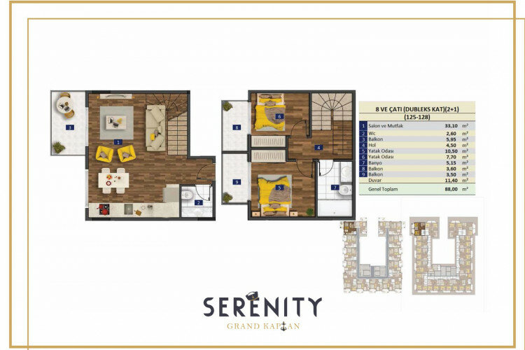 Квартира 2+1 в Алании, Турция | PBB-24385