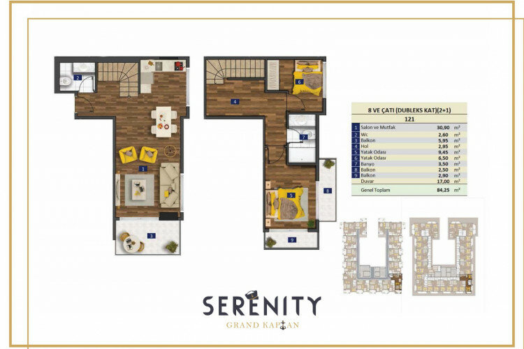 Квартира 2+1 в Алании, Турция | PBB-24385